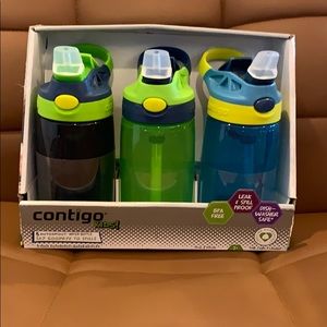 Contigo kids auto spout water bottle 3 pack